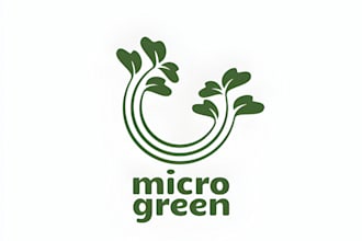 organic microgreen seedlings logo