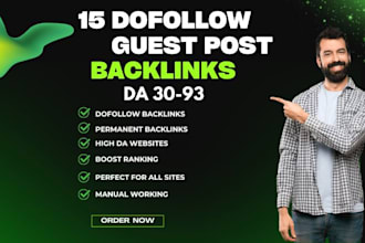 create 15 dofollow guest post on dofollow guest posting sites high da guest post