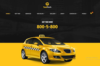 build a taxi booking website, car rental, chauffeur website