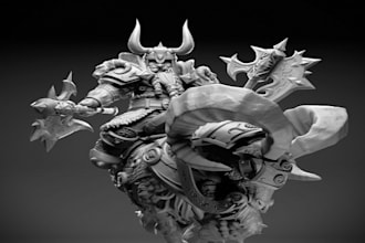 sculpt 3d model, toy, action figure, stl, nsfw character model for 3d printing