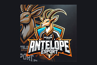 make unique antelope or deer mascot logo with free vector file