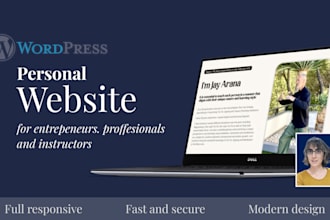 design websites for professionals, entrepreneurs and mentors