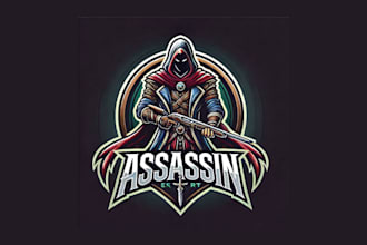 create awesome assassin mascot logo with free source files