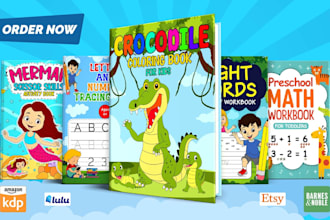 design activity worksheets for school kids and amazon KDP
