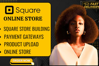 build a professional square online store with custom design and SEO