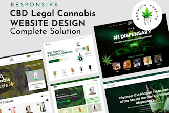 create a cbd website, hemp oil, cannabis and weed website