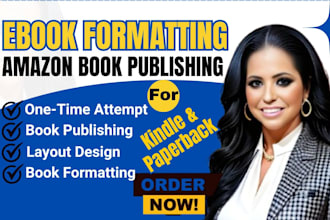 format your amazon kdp ebook and do amazon kdp book publishing with promotion