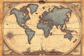 create a fantasy atlas map, vector world map