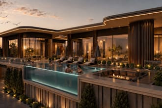 provide modern exterior design with high quality rendering