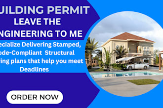 draft architectural, mep and construction drawings for city permit