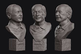 sculpt 3d bust model 3d head 3d statue 3d head bust 3d sculpting