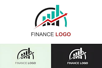 design accounting, business consulting and financial logo with in 8 hours