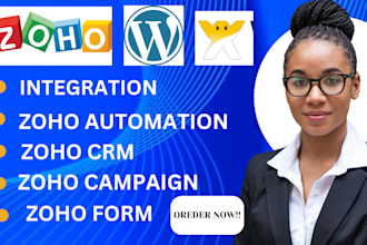 create zoho campaigns, automation, integrate zoho into wix wordpress website