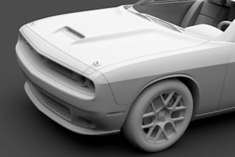 make 3d car model, rc model, military vehicle, 3d tuning car render, car rigging