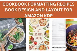 design and format cookbooks recipe cookbook formatting to flowable files, kindle