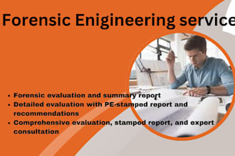 do professional forensic engineering evaluations with pe stamp