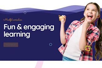 design kindergarten website, preschool, nursery, daycare childcare website