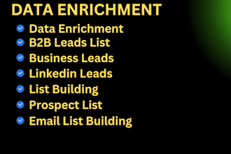do b2b lead generation, targeted email list building, data enrichment services