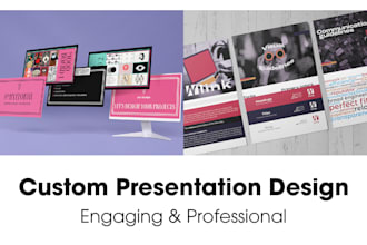 design custom brand aligned presentations or templates
