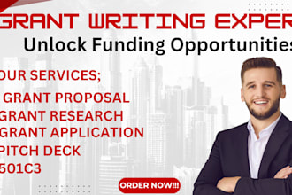 do grant application ,writing and reserch for small business organizations