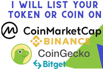 do token listing coin listing ico listing coinmarketcap coingecko presale dex