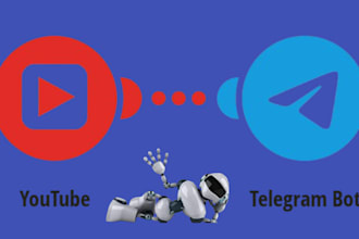 develop youtube bot, tiktok bot, twitch bot, tinder bot, telegram bot