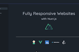 create a responsive website with nuxt and tailwind CSS