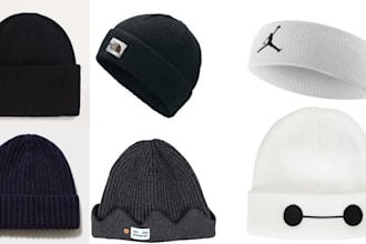 do 3d headwear design  3d beanies 3d custom hat, cap, bag rendering of shoes