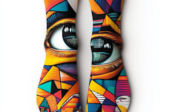 design modern and unique custom socks