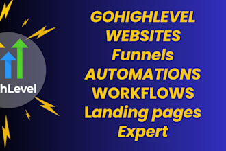 design gohighlevel website, ghl funnel, ghl landing page