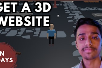 make a 3d website for you using threejs