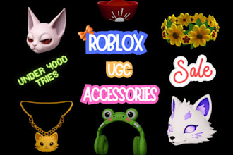 create any roblox ugc wearables accessories for your store