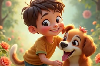ai children story book illustration