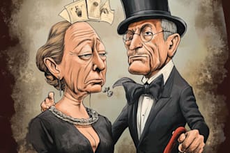 do custom cartoon caricature and political cartoon