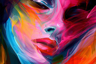 make a abstract art colorful abstract digital for you