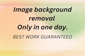 professional background removal in 1 day