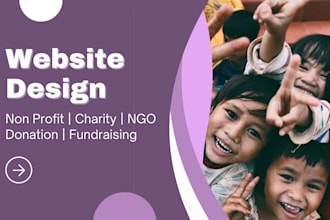 build nonprofit website for donations and charity
