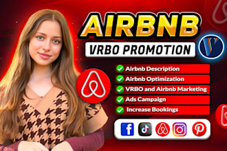 promote and market your airbnb marketing, airbnb promotion and vrbo for booking
