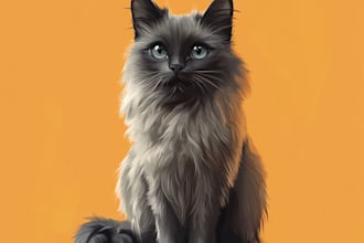 do custom pet portrait, dog portrait, cat portrait drawing