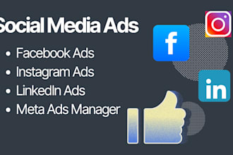 run facebook ads, linkedin ads and meta ads manager