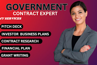 do sponsorship proposals, grant writing, government contract, pitch deck, bid