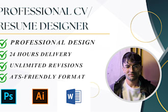make professional CV, infographic resume design on canva