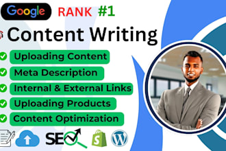 content writing and blog post uploading as wordpress VA