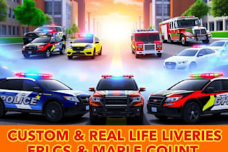 make custom and real life liveries for erlc and maple county roblox games