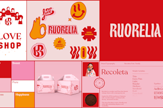design a high end brand guidelines and logo for your startup