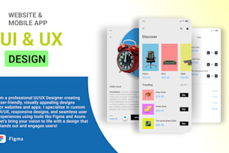 do figma, axure rp website UI UX design or app UI UX design