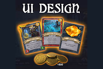 custom 2d game UI pixel art game cards retro rpg anime style illustration design