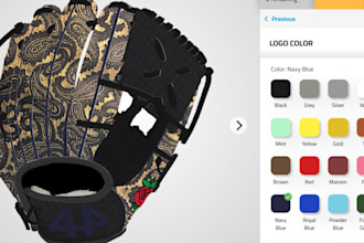 create 3d glove configuration, zakeke, kickflip, product configurator, softball