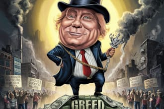 create a political themed cartoon for you