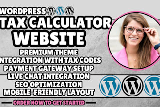 tax calculator website financial tax website tax website design and redesign